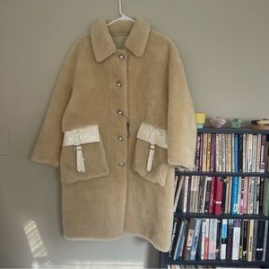 Faux Shearling Oversized Teddy Bear Coat